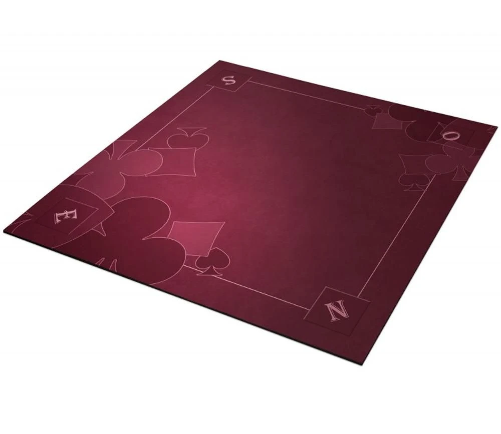 Tapis Cartes 60x60 Cm Bordeaux Tarot - NSEO