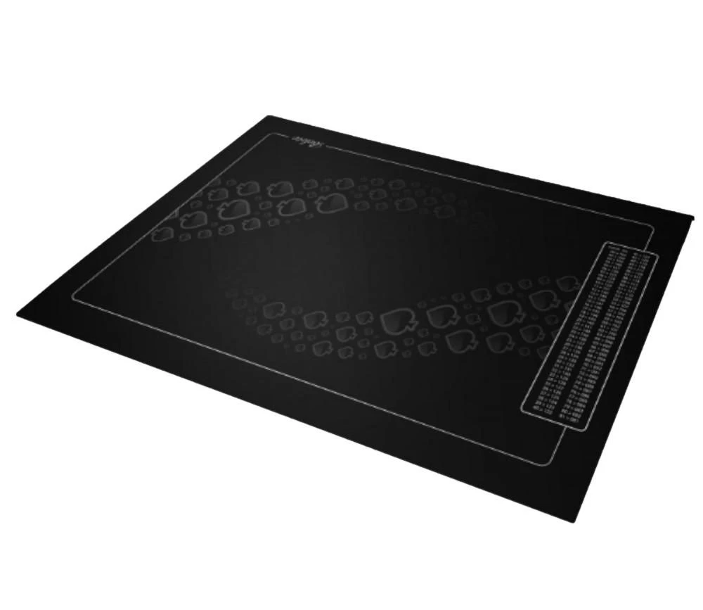 Tapis De Cartes Belote 40 X 60 Cm Grille Point 4 Joueurs Noir