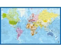 Tapis De Jeu Bureau Gaming 100 X 60 Cm Carte Du Monde