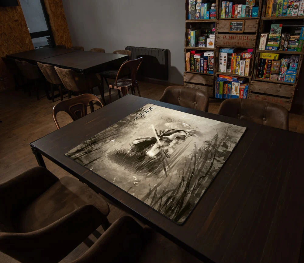 Tapis De Jeux 60 X 60 Cm Samouraï Guerrier Japonais Kami – Image 2