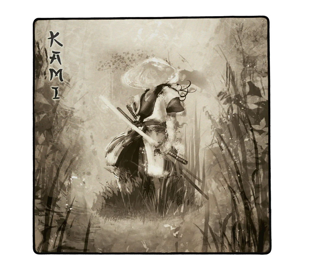 Tapis De Jeux 60 X 60 Cm Samouraï Guerrier Japonais Kami