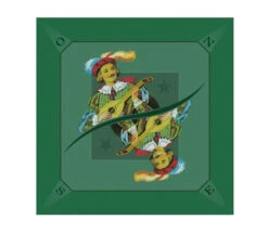 Tapis Jeu Tarot 60 X 60 Cm Excuse Vert