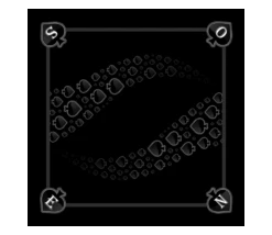 Tapis Jeu 60 X 60 Cm Tarot Noir Pique Forest