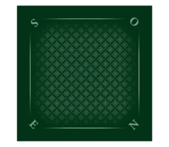 Tapis Jeu 60 X 60 Cm Vert Tramé Tarot