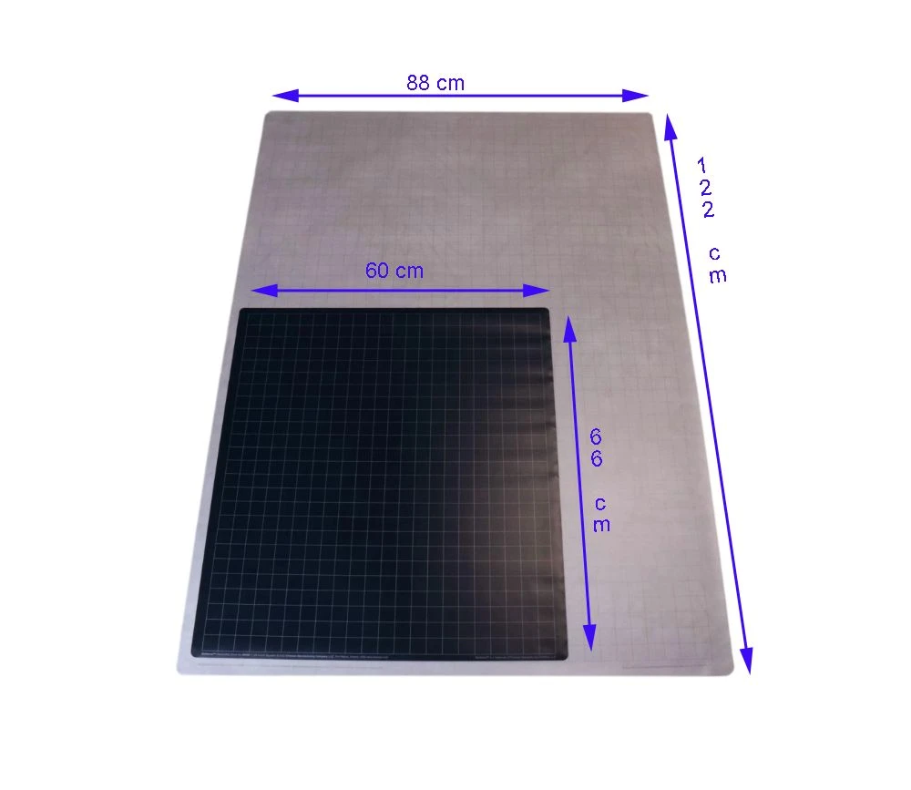 Tapis Jeu Recto Noir - Verso Gris Megamat Carré Effaçable Plateau 122 X 88 Cm – Image 2