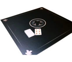 Tapis Meeple Noir Multijeux 60x60 Cm