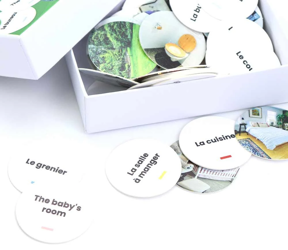 Triple Mémo Pièces De La Maison Français Anglais – Image 2