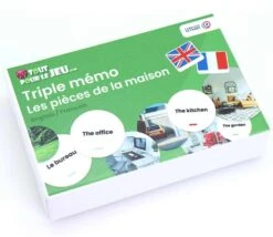 Triple Mémo Pièces De La Maison Français Anglais