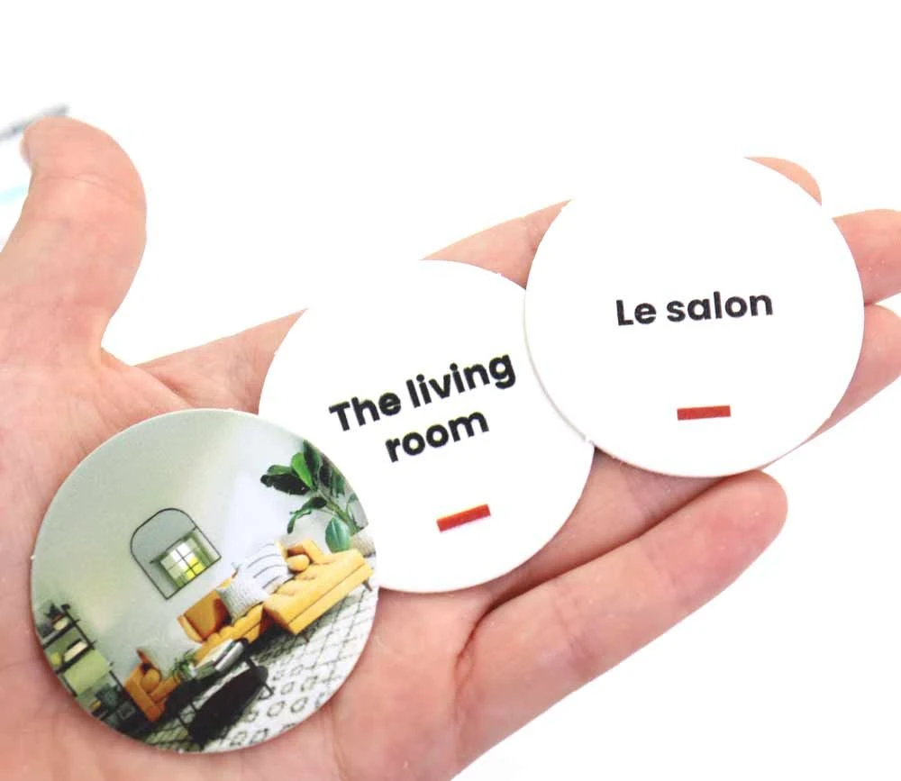 Triple Mémo Pièces De La Maison Français Anglais – Image 6