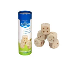 YAMS GARDEN : 5 Dés Géants En Bois 55 Mm